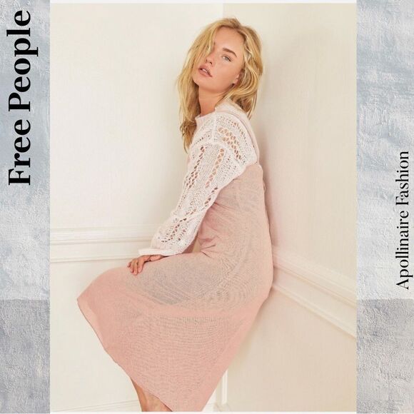 FREE PEOPLE WINNING COMBO BLAZER AND DRESS IN PINK SP NEW - Picture 5 of 10